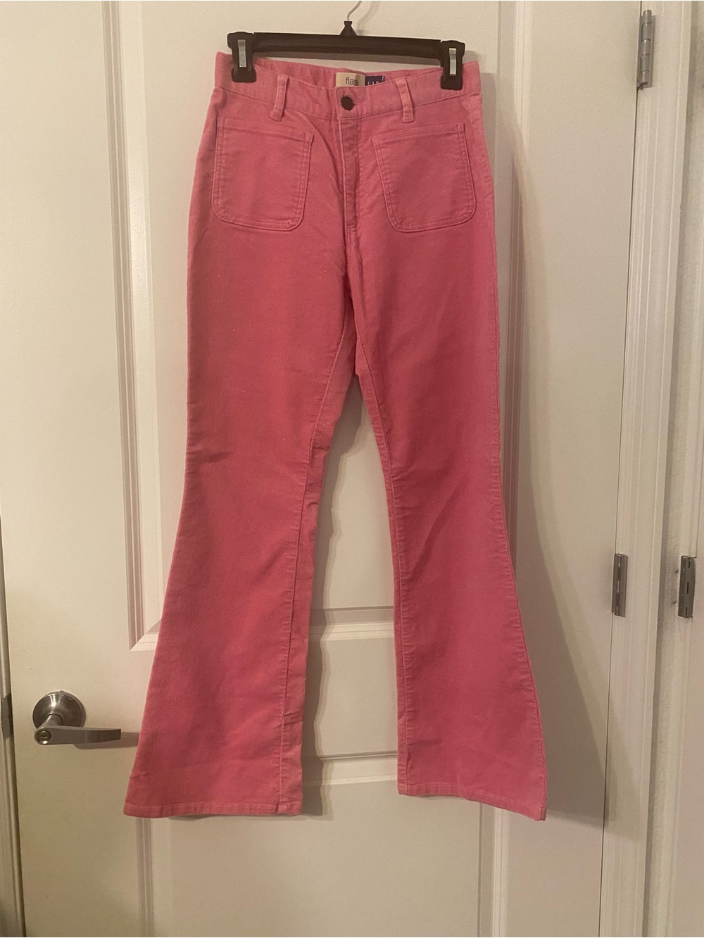 Gap Pink Corduroy Flare Pants size 16 girls